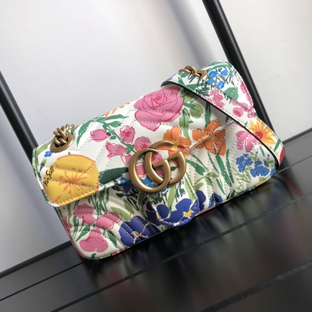 Gucci GG Marmont Mini Matelasse Shoulder Bag Replica Colorful 446744
