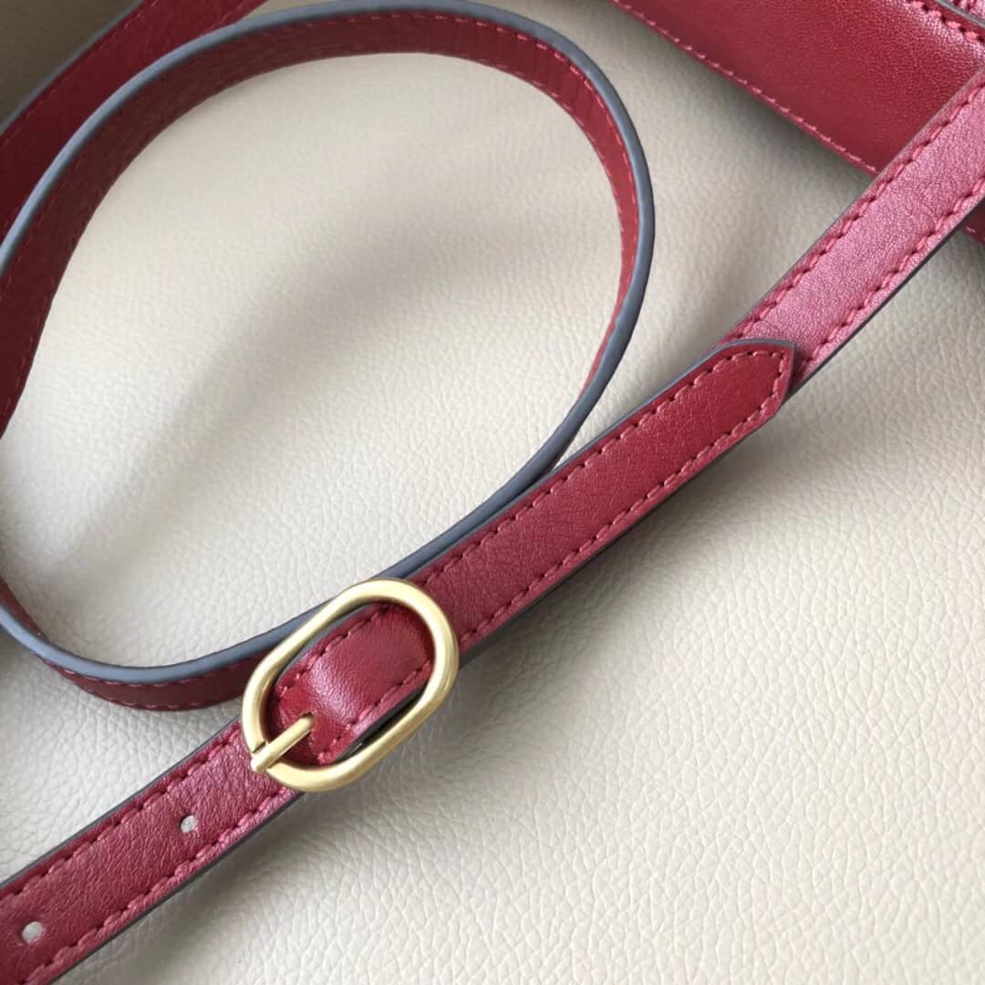 Gucci Belle Marmont Feline Small Crossbody Bag Replica Red 524620