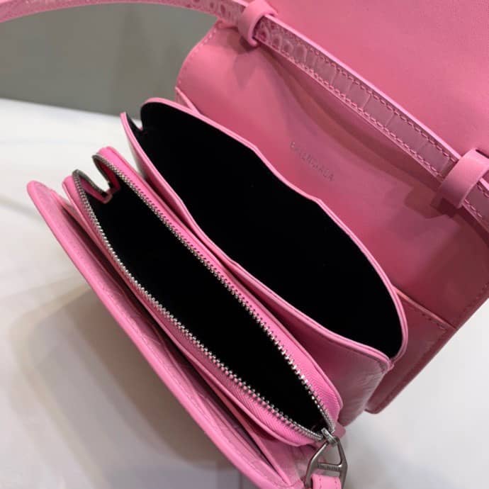 Balenciaga Crocodile Embossed Box Replica Shoulder Bag