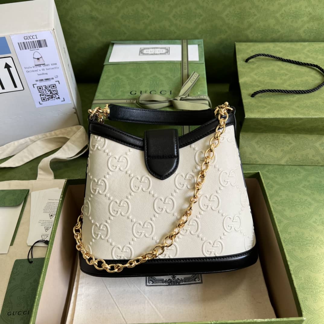 Gucci Small GG White 675788 Replica Shoulder Bag