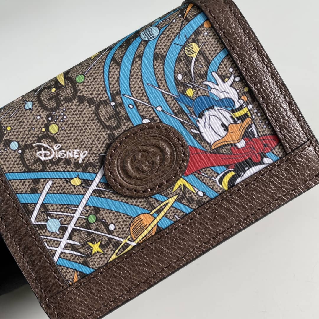 Gucci Disney Donald Duck Compact Wallet Replica 648121