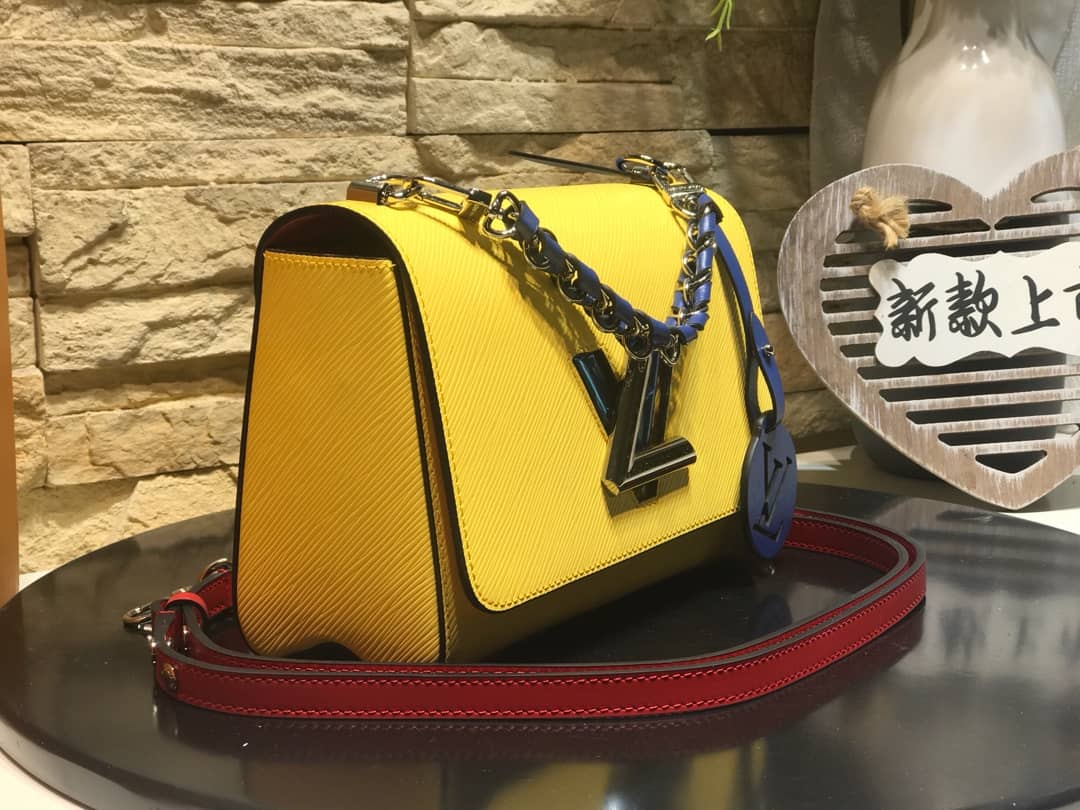 Louis Vuitton Twist MM Bag Yellow M50296 Replica