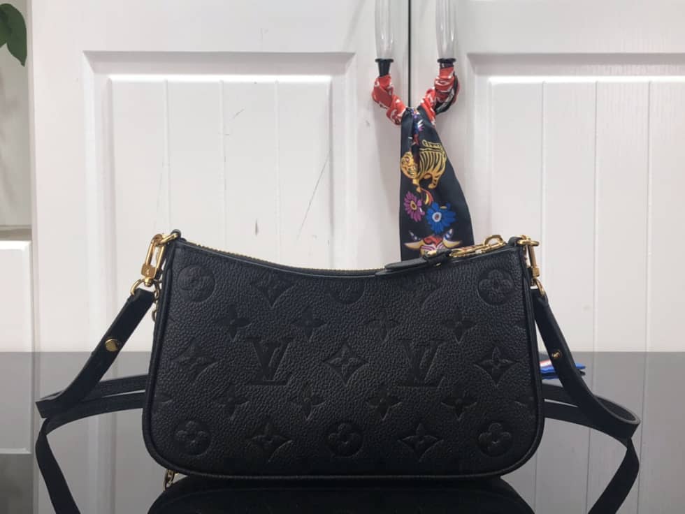 Louis Vuitton Easy Pouch On Strap Black Empreinte M81066 Replica