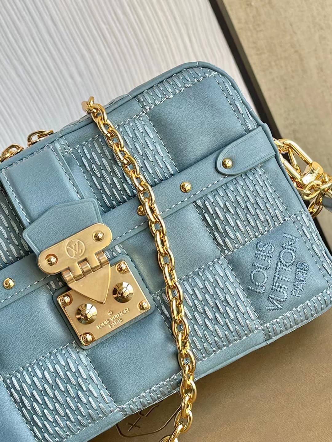 Louis Vuitton Troca PM Blue M59116 Replica Crossbody Bag
