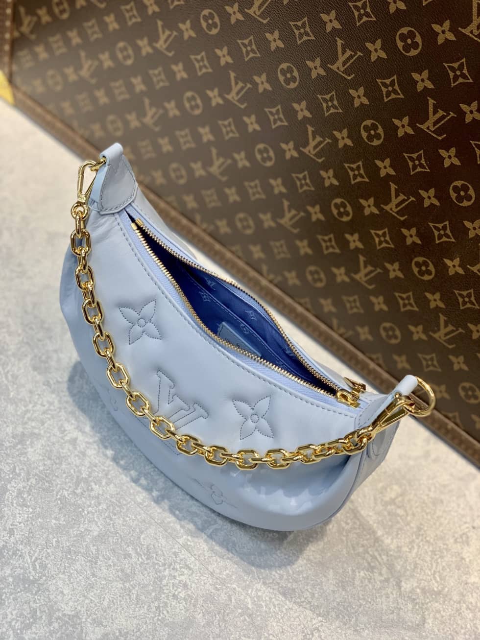 Louis Vuitton Over The Moon Glacier Blue M59825 Replica Hobo