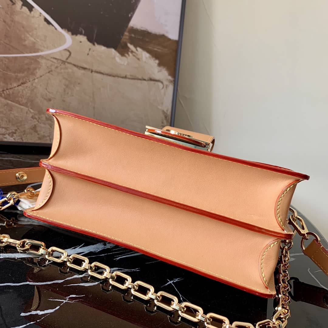 Louis Vuitton Since 1854 Jacquard Pattern Dauphine MM Replica Shoulder Bag Blue M57211