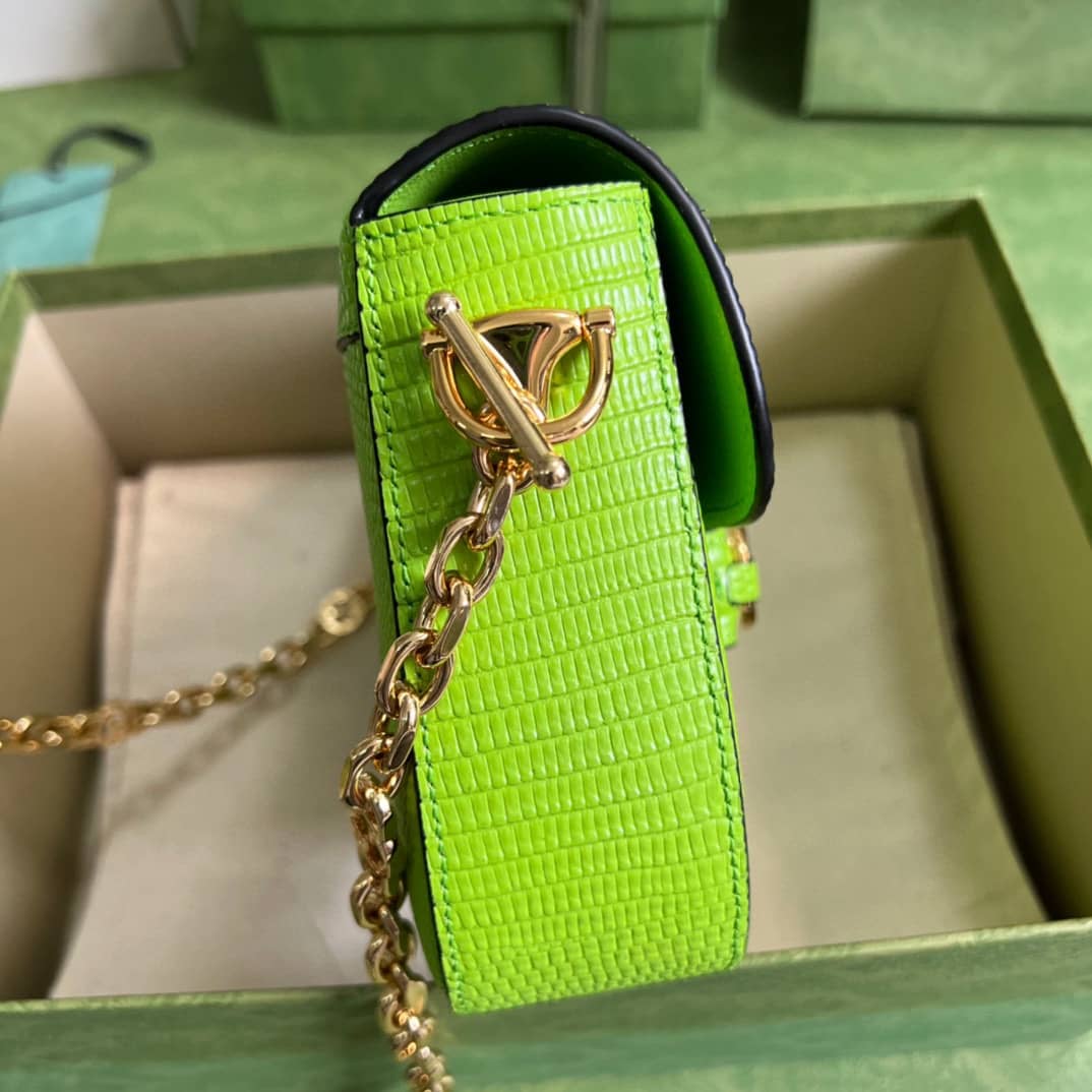 Gucci Horsebit 1955 Lizard Mini 675801 Replica Shoulder Bag