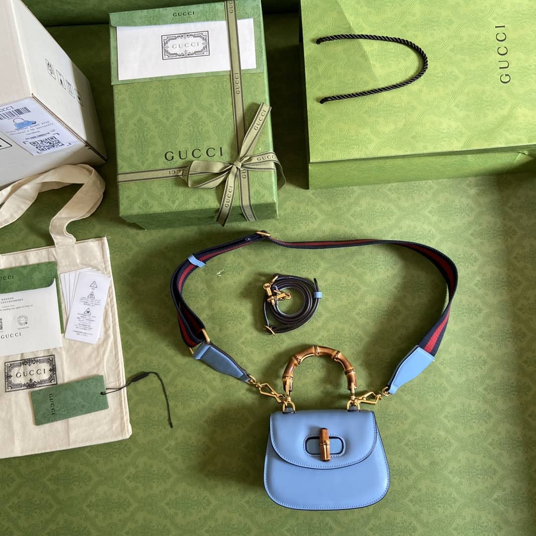 Gucci Bamboo 1947 Mini Top Handle Shoulder Bag 686864 Replica