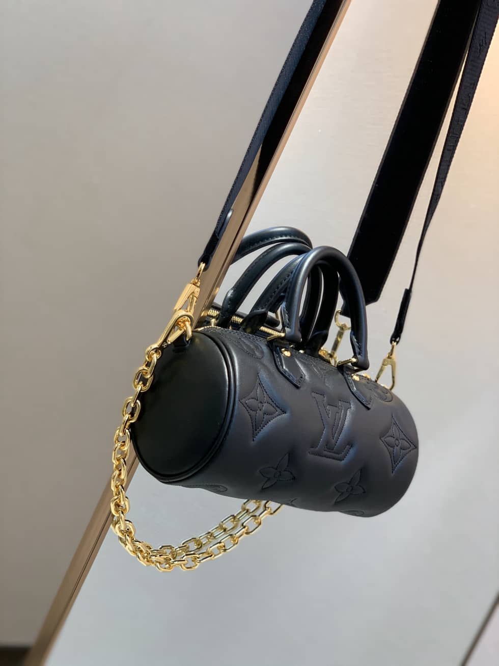 Louis Vuitton Papillon BB Black M59800 Replica Shoulder Bag