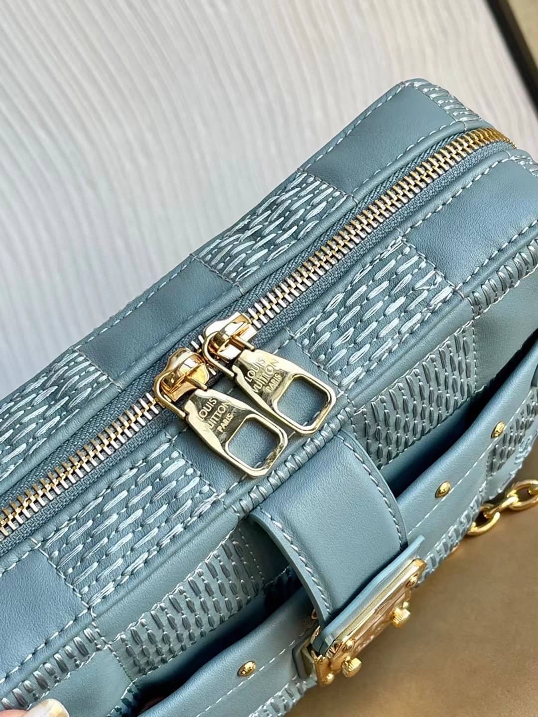 Louis Vuitton Troca PM Blue M59116 Replica Crossbody Bag