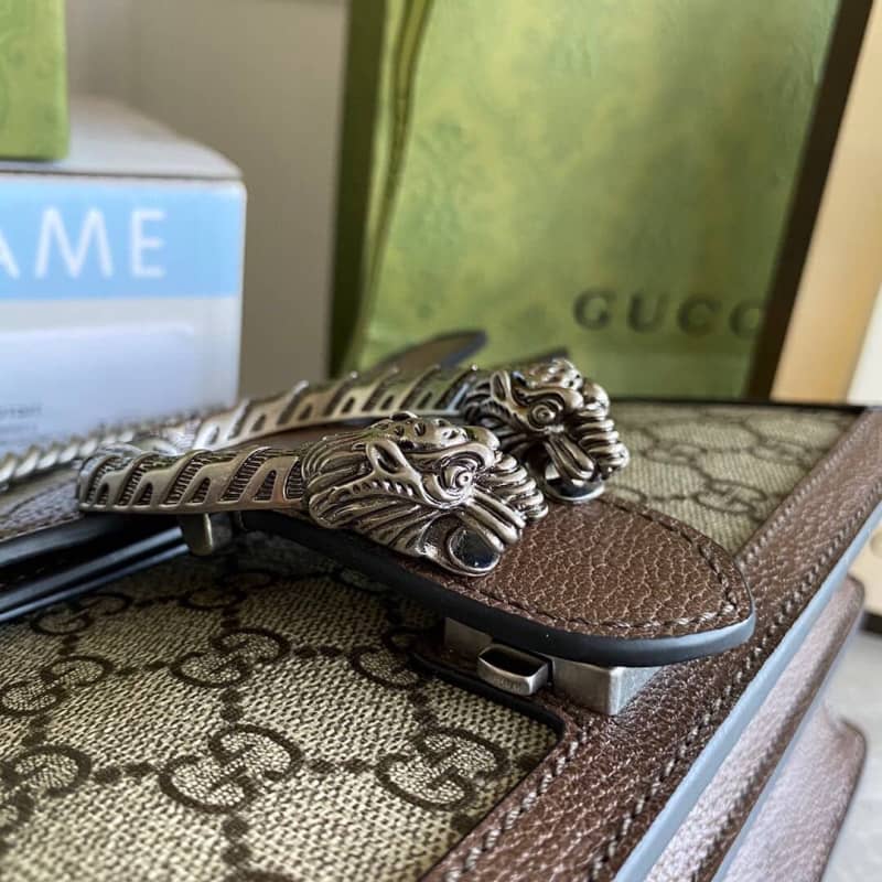 Gucci Dionysus GG Top Handle Bag Brown 621512 Replica