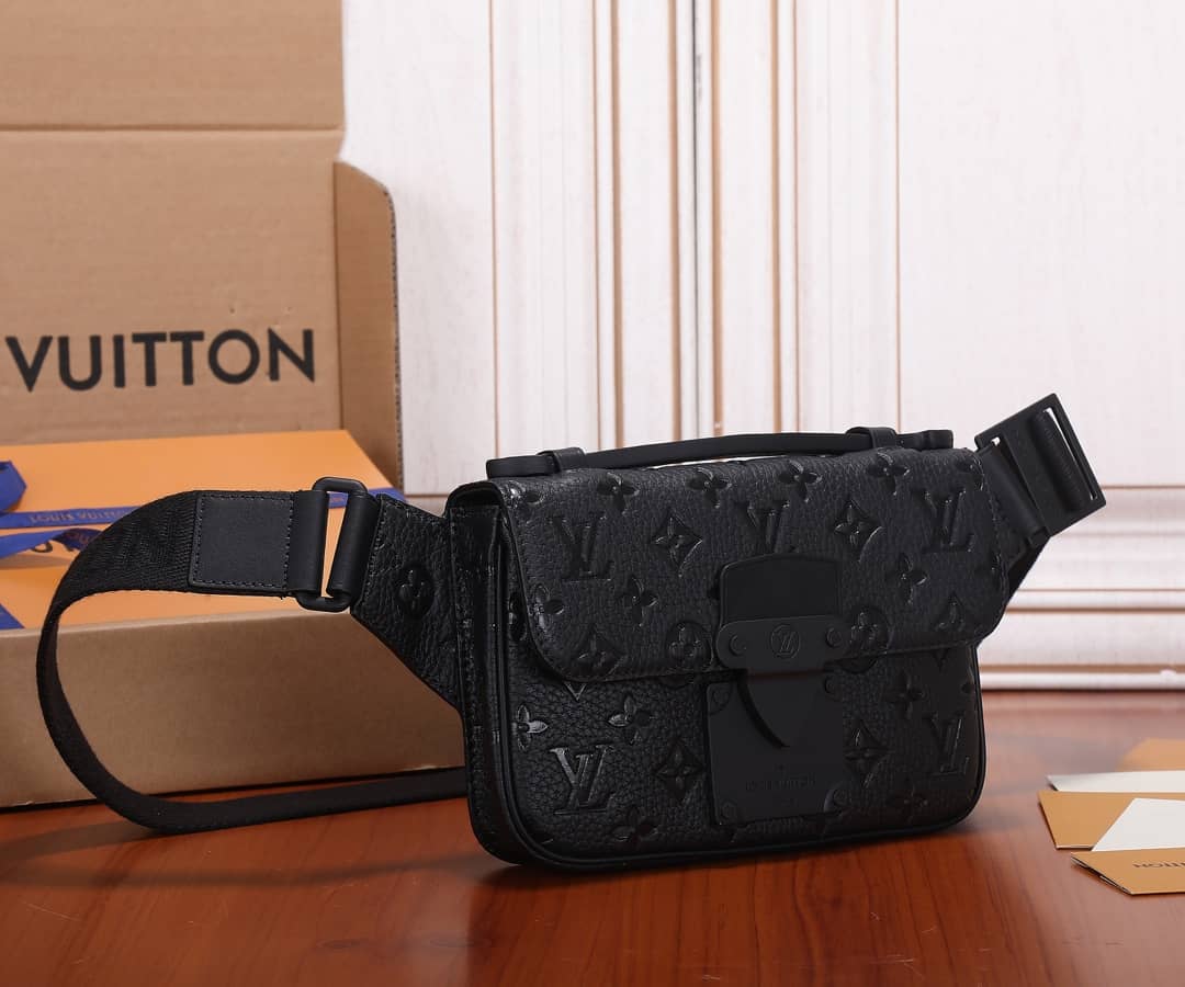 Louis Vuitton S Lock Sling Crossbody Bag Replica Black M58487