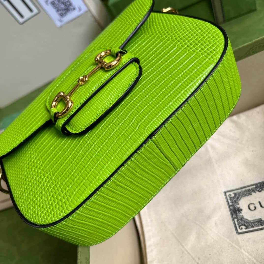 Gucci Horsebit 1955 Lizard Mini 675801 Replica Shoulder Bag