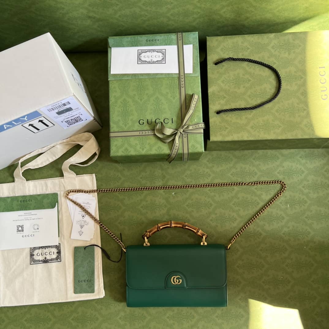 Gucci GG Large Top Handle Bag With Bamboo 675795 Replica
