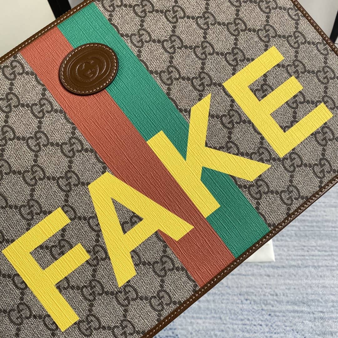 Gucci GG Supreme With Print Clutch Replica 636171