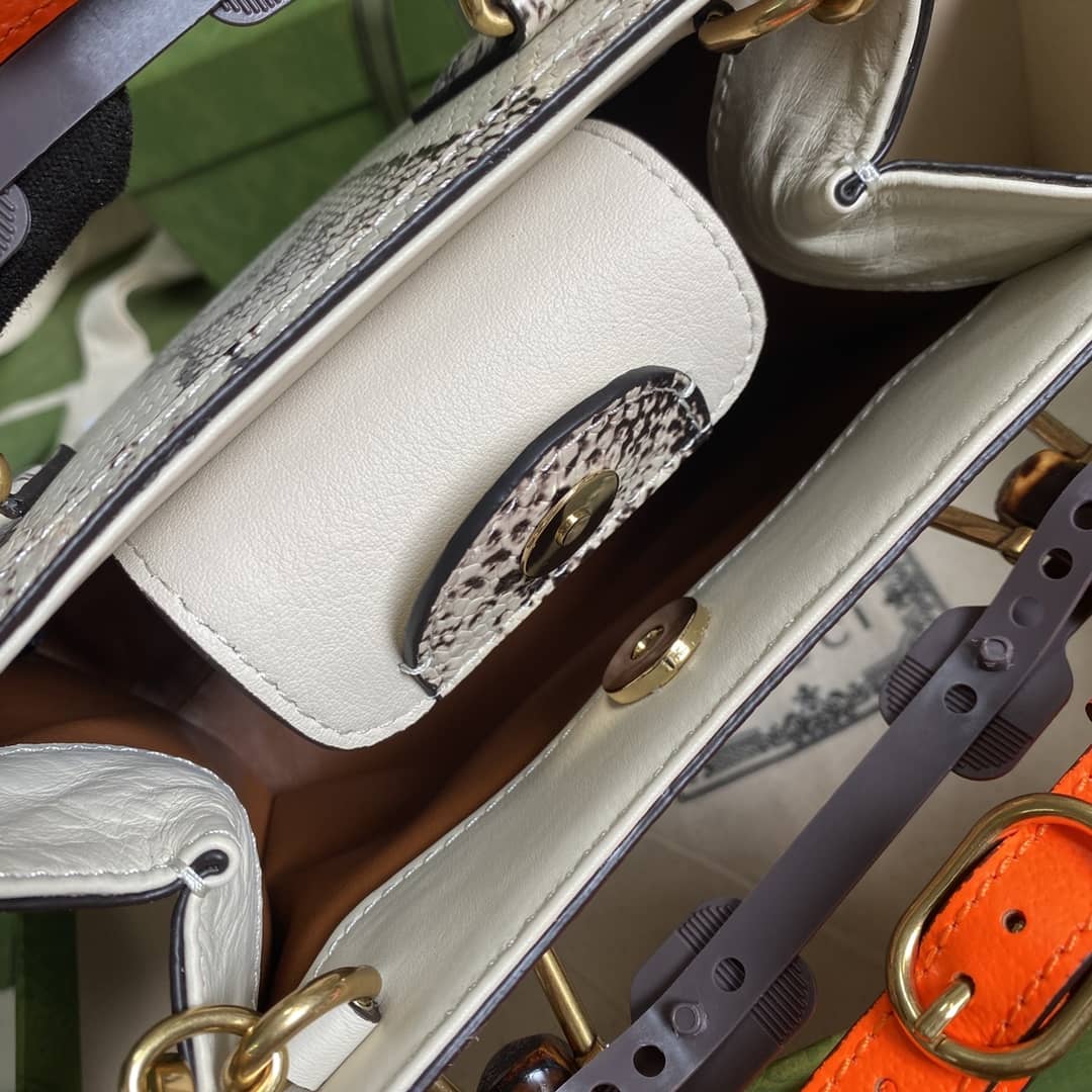 Gucci Diana Mini Bamboo Tote Bag Replica Gray 655661