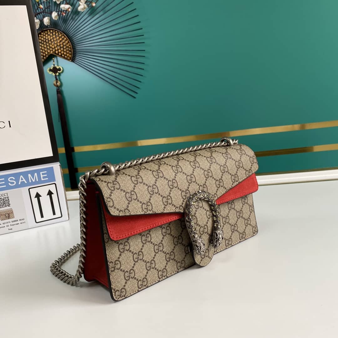 Gucci Dionysus GG Supreme Small Crossbody Bag Replica 499623