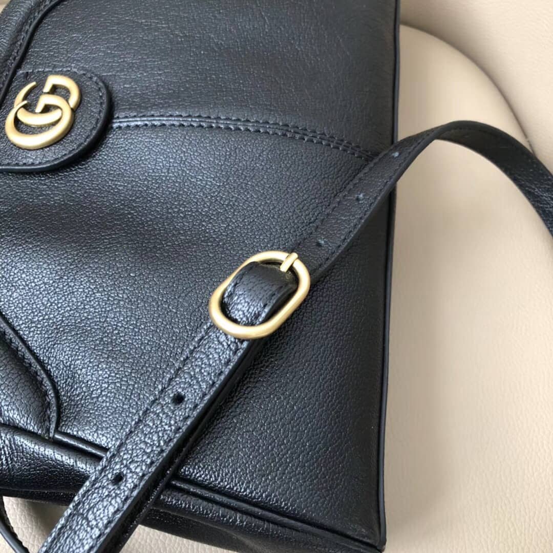 Gucci Belle Marmont Feline Small Crossbody Bag Replica Black 524620