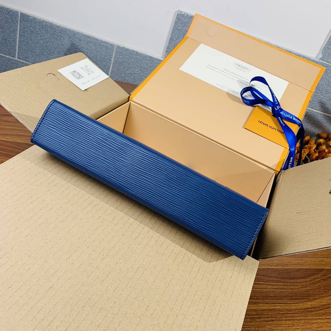 Louis Vuitton Replica Toiletry Pouch 26 Epi Leather Blue M41366