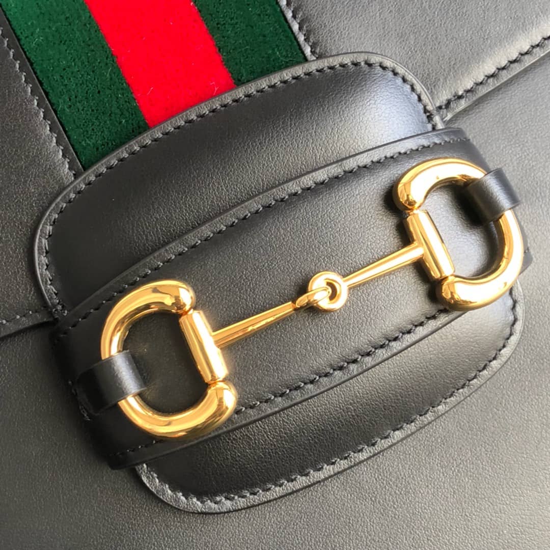 Gucci Horsebit 1955 Shoulder Bag Replica Black 602204