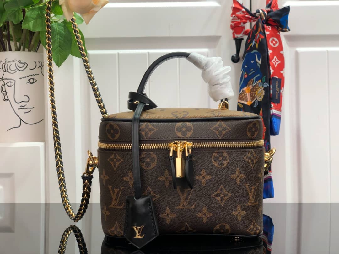 Louis Vuitton Monogram Reverse Canvas Vanity PM M45165 Replica