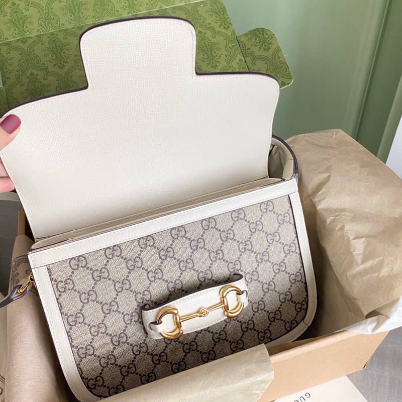 Gucci Horsebit 1955 Shoulder Bag Replica Gray 602204