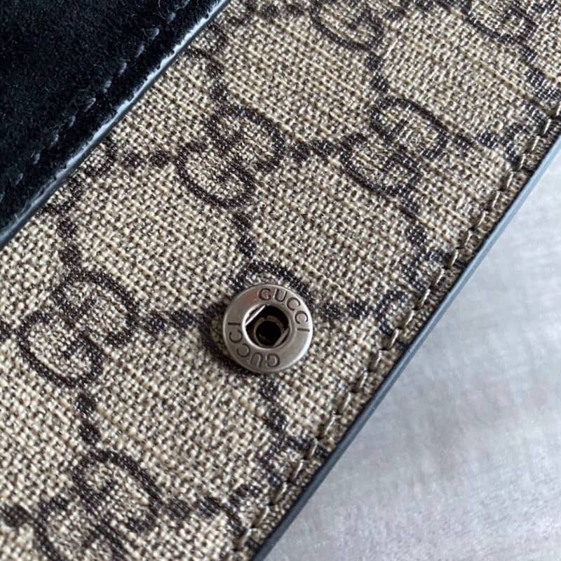 Gucci Dionysus GG Supreme Super Mini Bag Replica Gray Black 476432