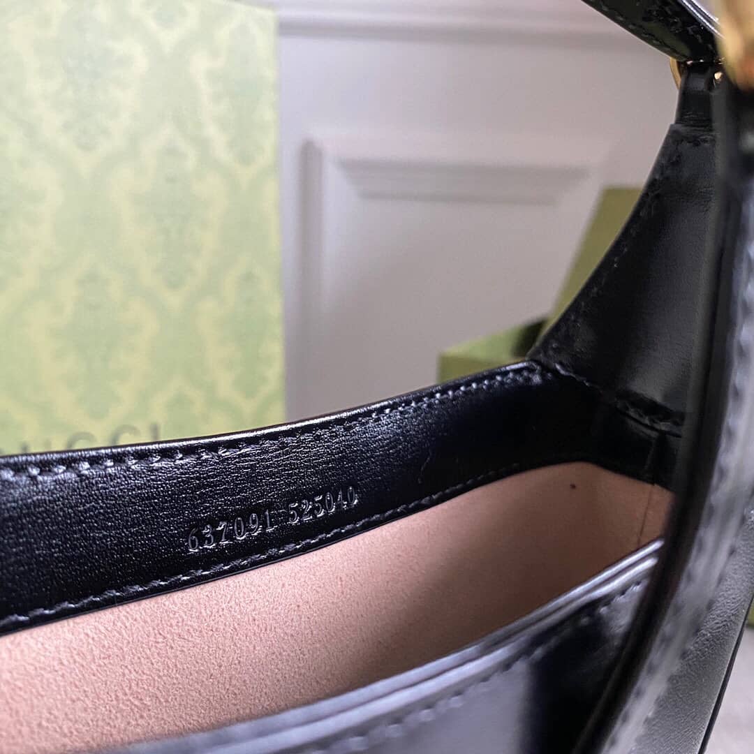 Gucci Jackie 1961 Mini Shoulder Bag Replica Black 637091