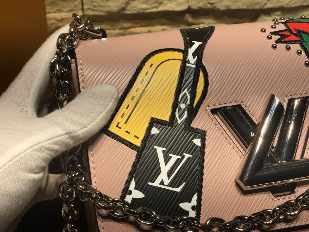 Louis Vuitton Twist MM Bag Blue M50296 Replica