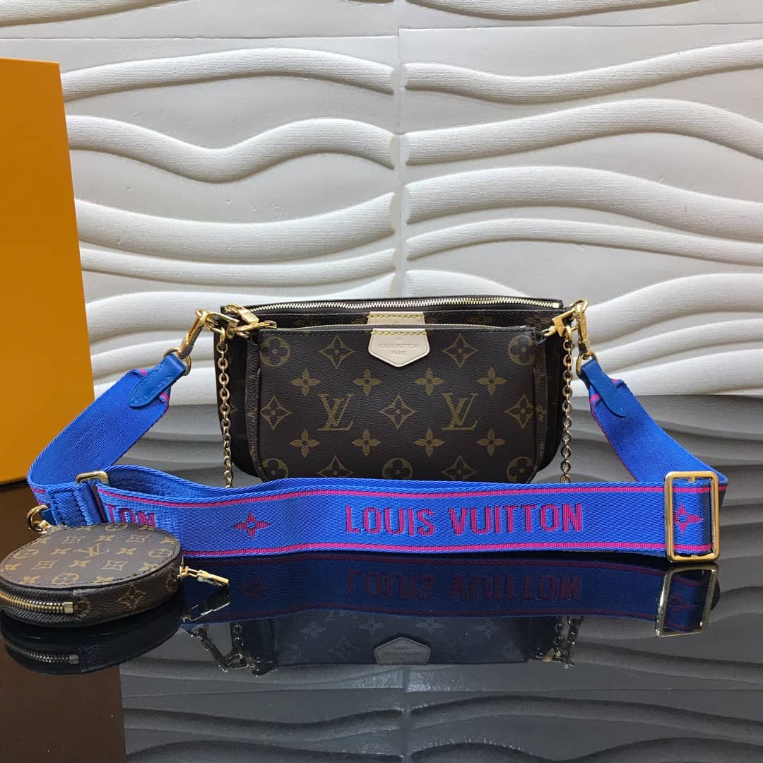 Louis Vuitton Monogram Canvas Multi Pochette Replica Blue M44823