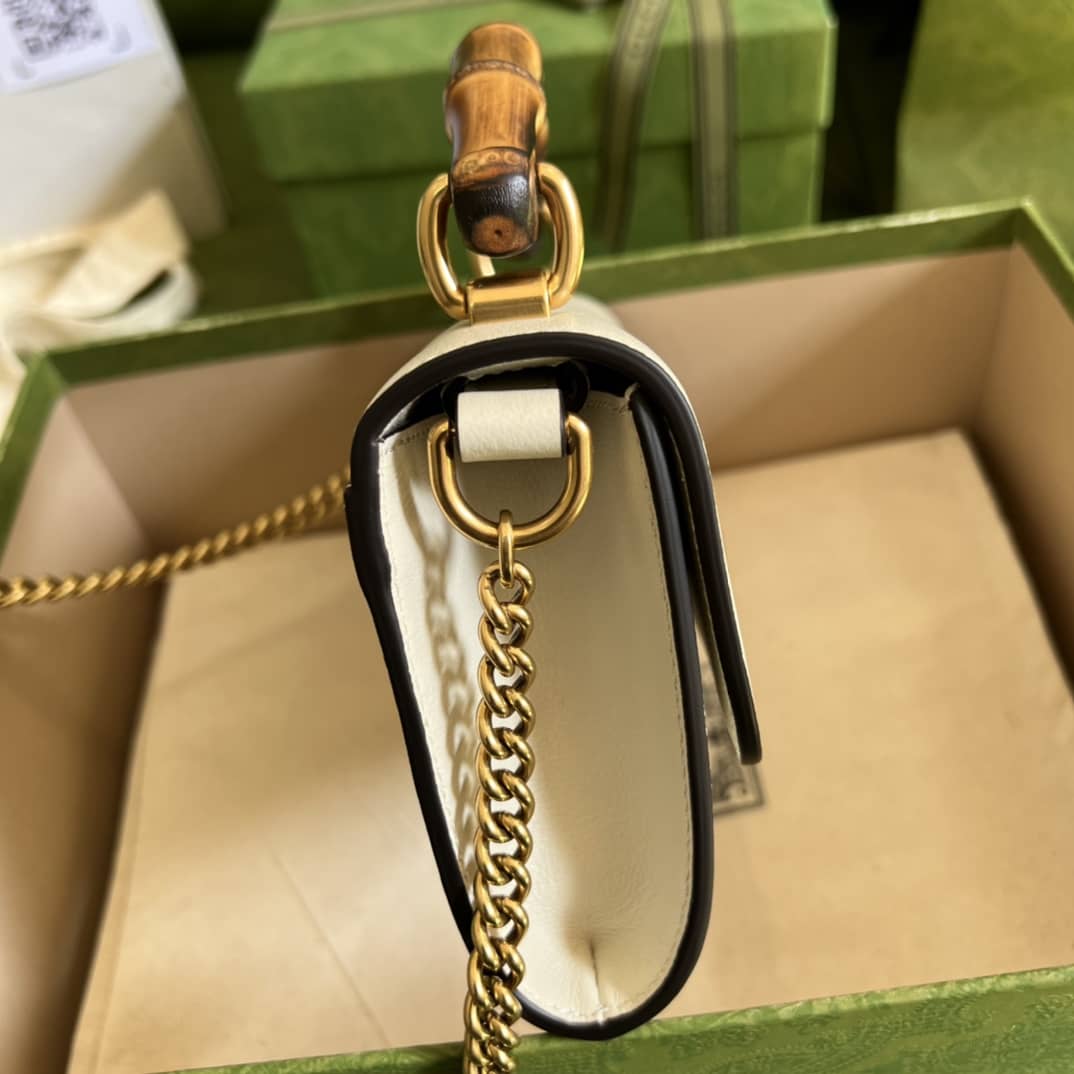 Gucci GG Small Top Handle Tote Bag With Bamboo 675794 Replica