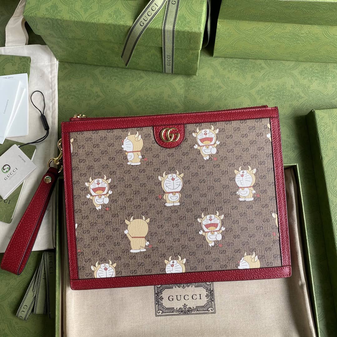 Gucci Doraemon x Gucci Pouch Clutch Replica 647804