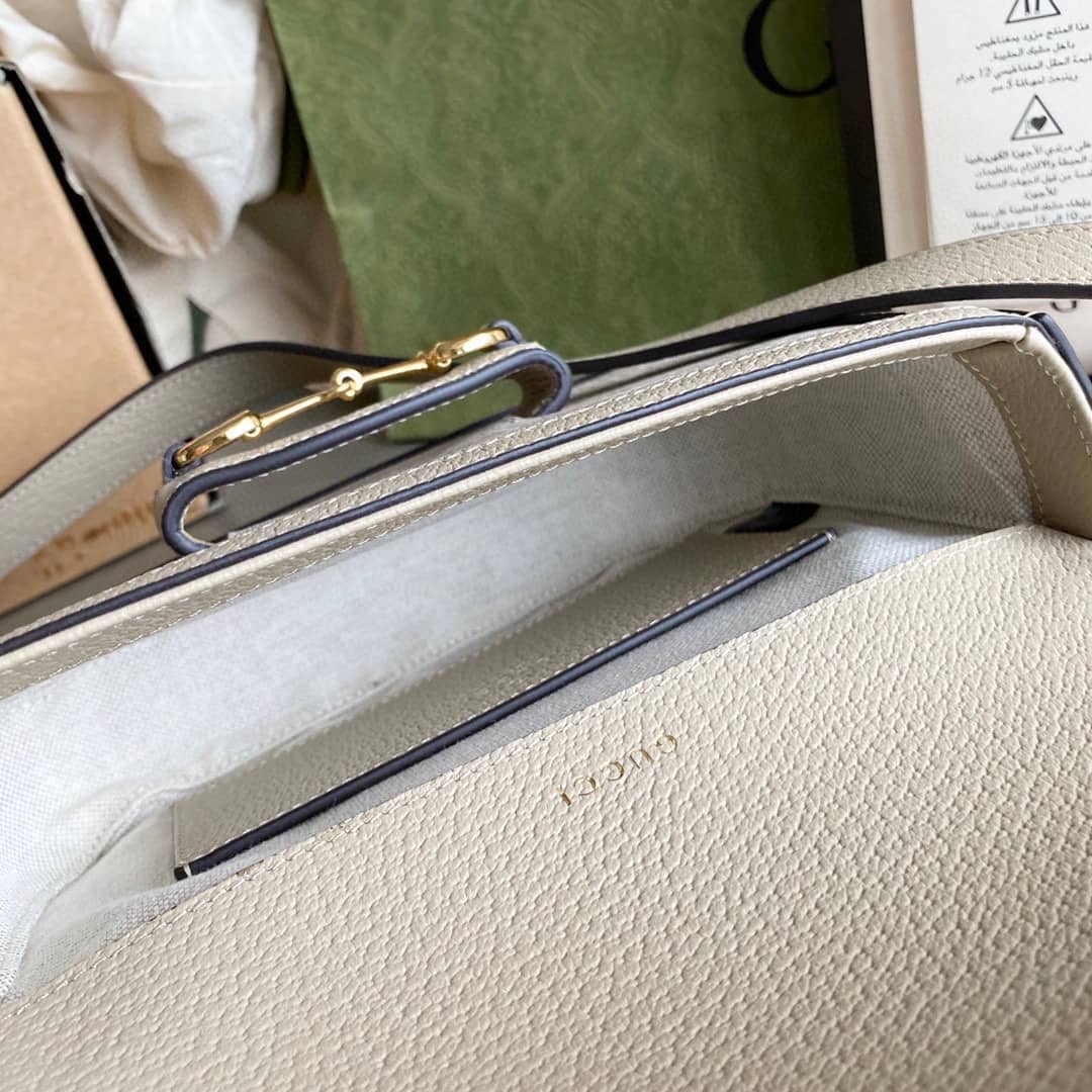 Gucci Horsebit 1955 Mini Shoulder Bag White 658574 Replica