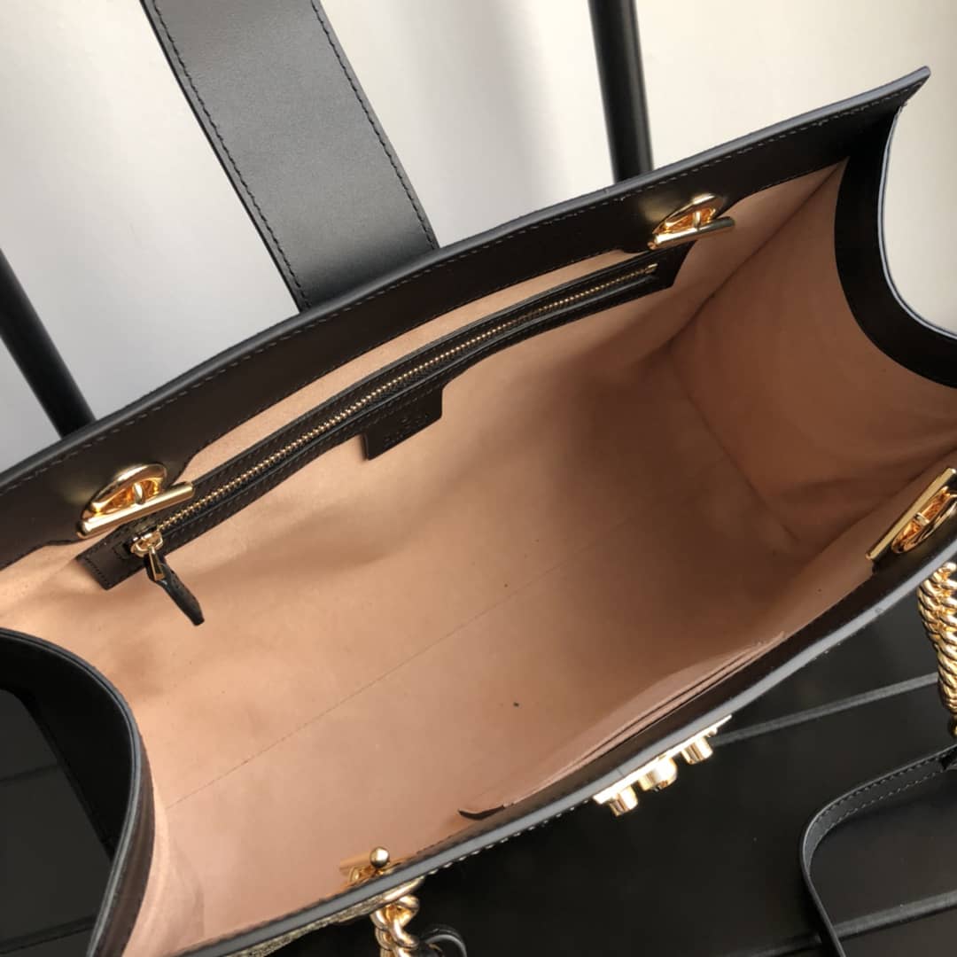 Gucci Padlock Medium GG Supreme Shoulder Bag Replica Brown 479197