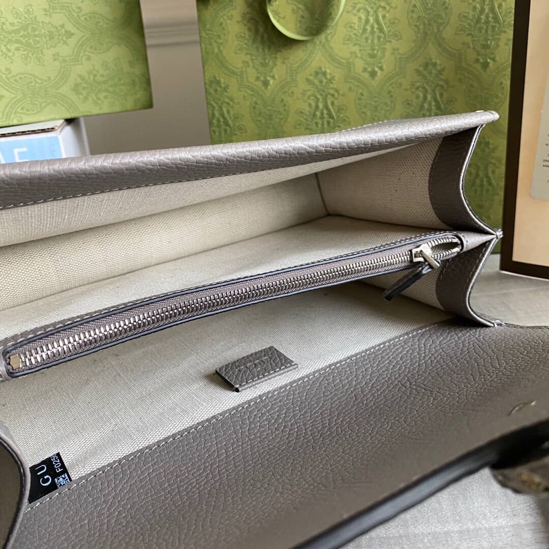 Gucci Dionysus Dupe GG Supreme Dionysus Chain Replica Shoulder Bag Gray 400249