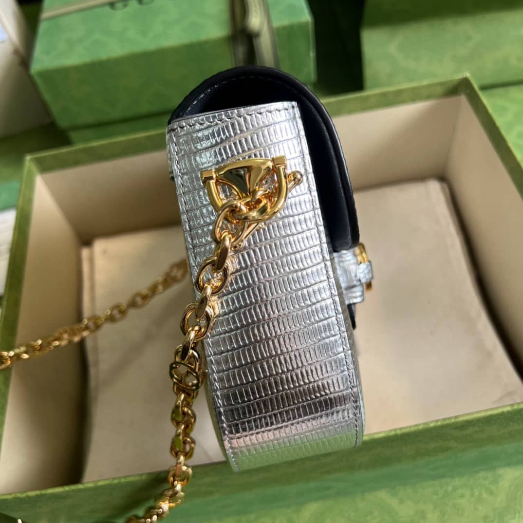Gucci Horsebit 1955 Lizard Mini 675801 Replica Shoulder Bag