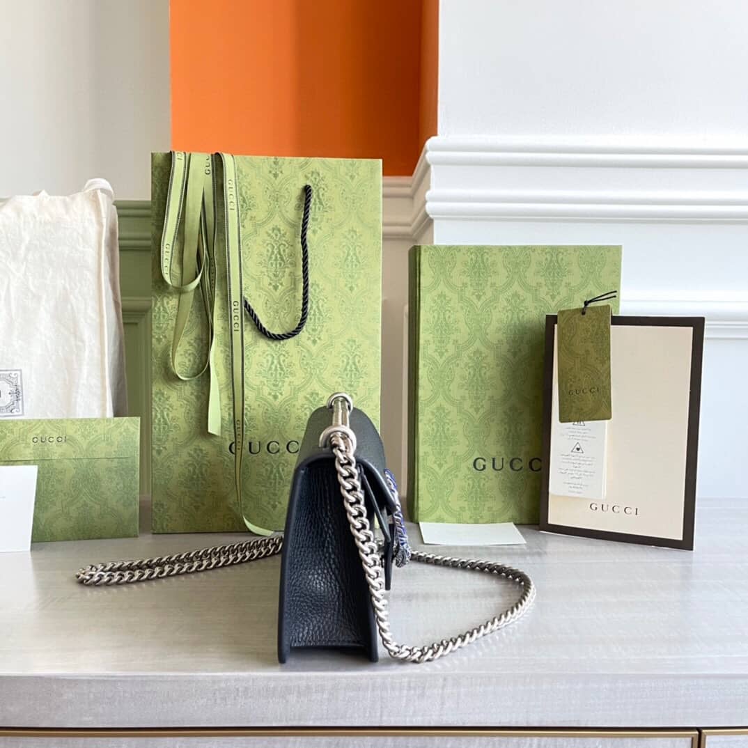 Gucci GG Dionysus Small Shoulder Bag Replica Black 499623