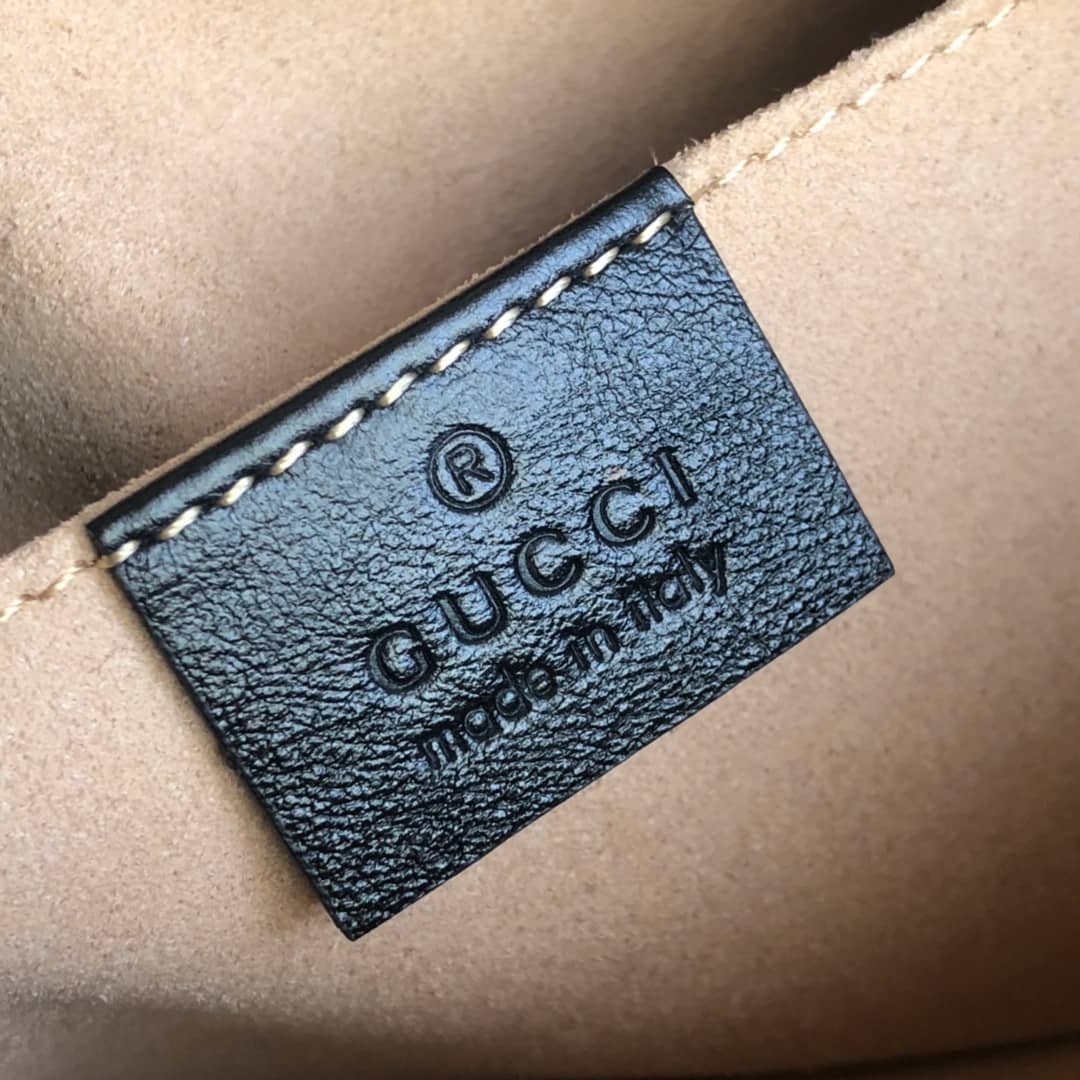 Gucci Handbag Dupes GG Marmont Small Shoulder Handbag Camera Bag Replica Brown 447632
