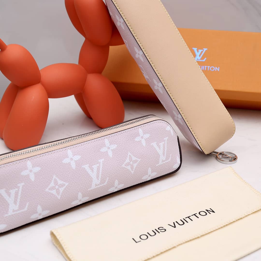 Louis Vuitton Pencil Pouch Elizabeth Monogram Canvas Replica Pink GI0009