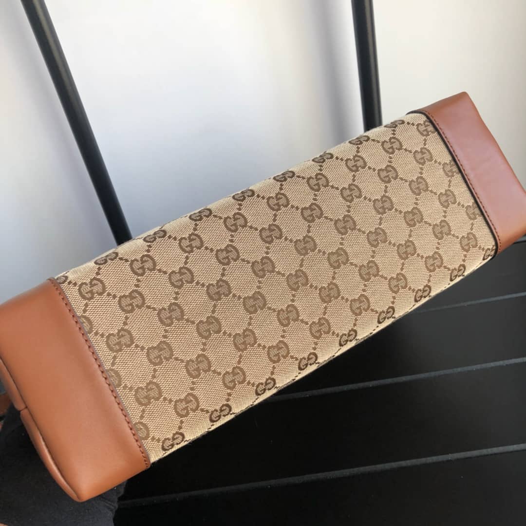 Gucci GG Canvas Shoulder Bag Replica Brown 308930