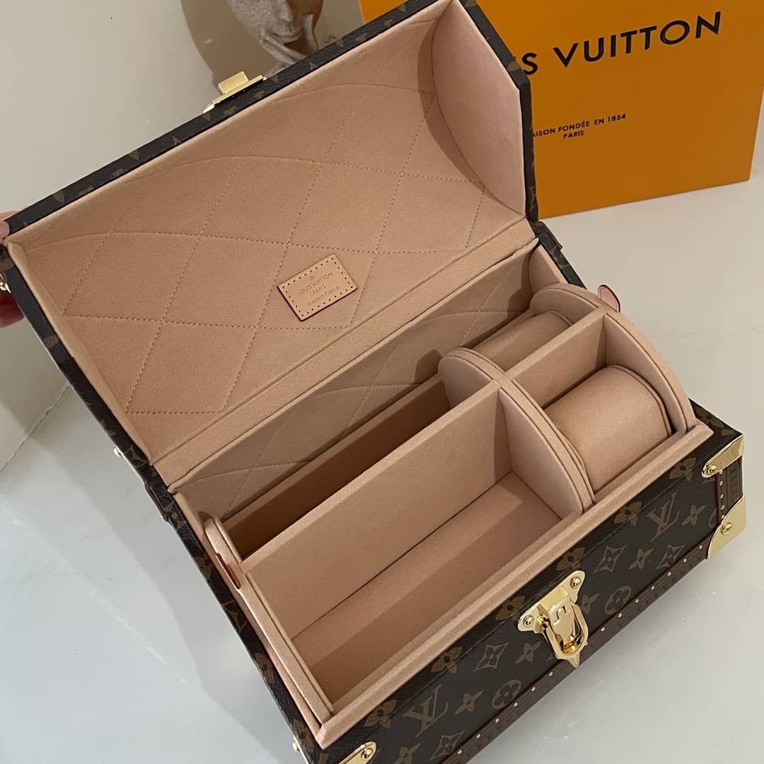 Best Replica Louis Vuitton Monogram Canvas Cotteville M20210 Replica Makeup Bag(ColaReps)