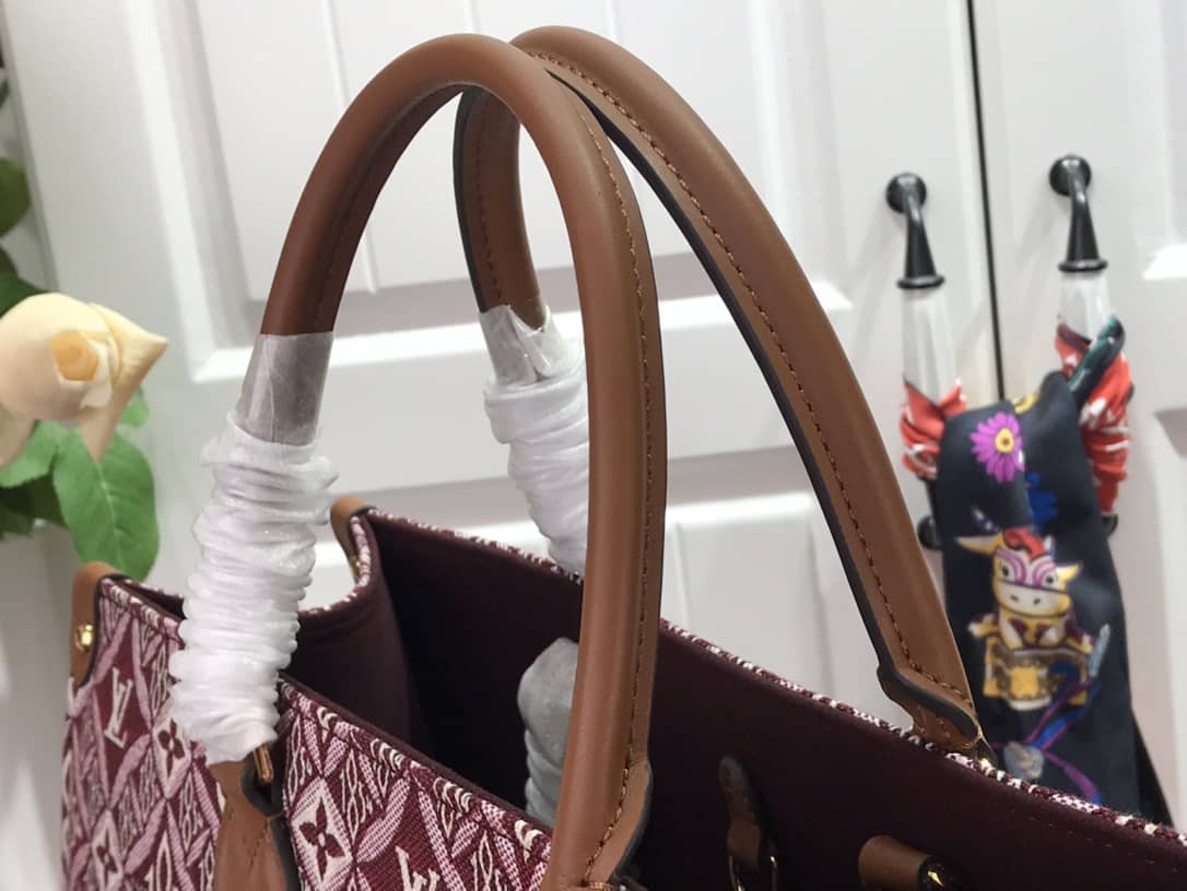 LV Tote Dupe On the Go GM Since 1854 Tote Replica Red M57207