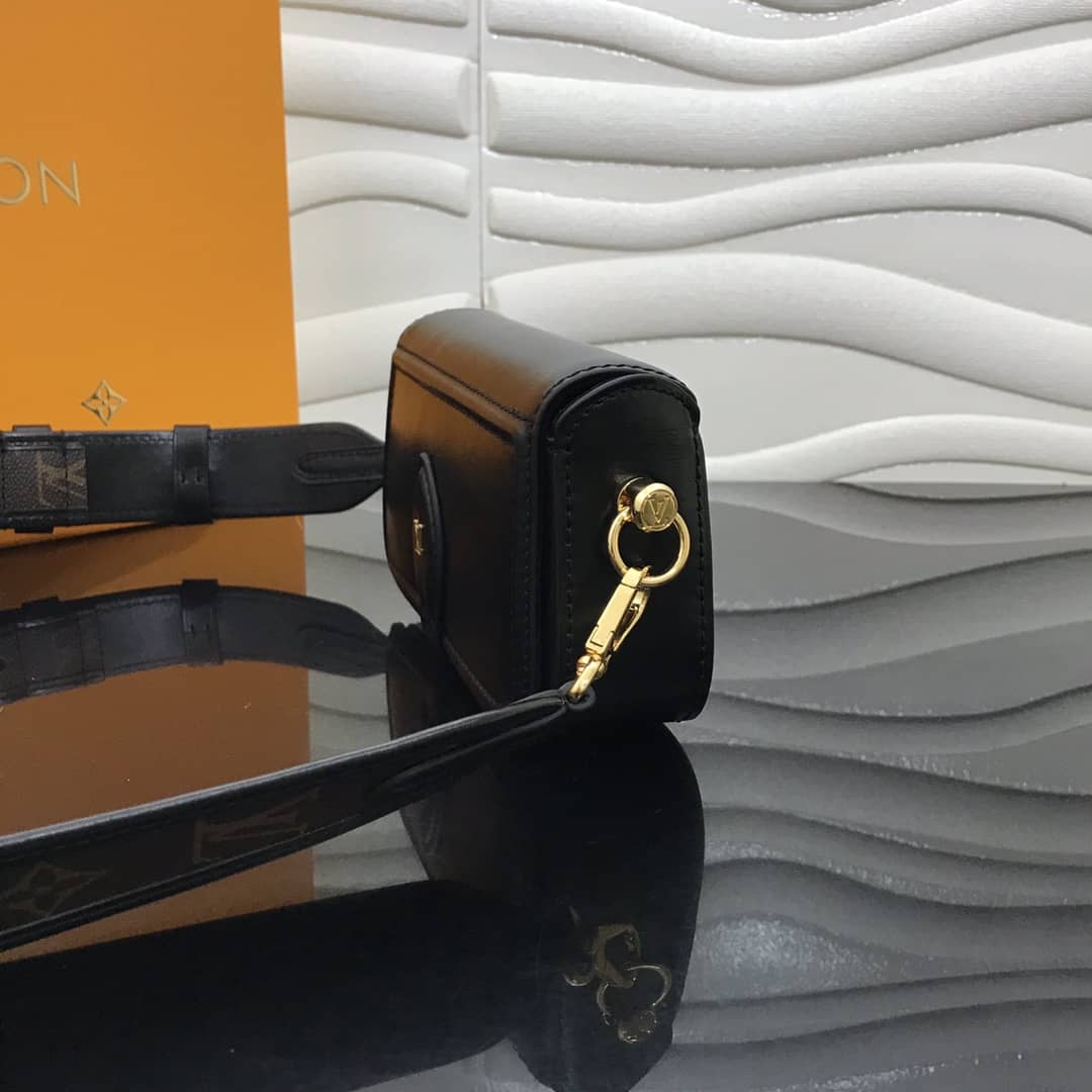 Louis Vuitton Officier Pouch Monogram Canvas Strap Replica Bag Black M69841