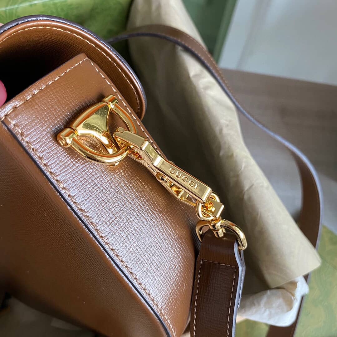 Gucci Horsebit 1955 Mini Bag Replica Brown 658574