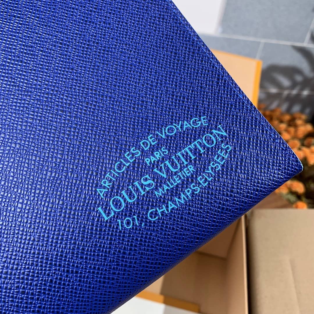 Louis Vuitton Pochette Voyage MM Pouch Blue M30395 Replica