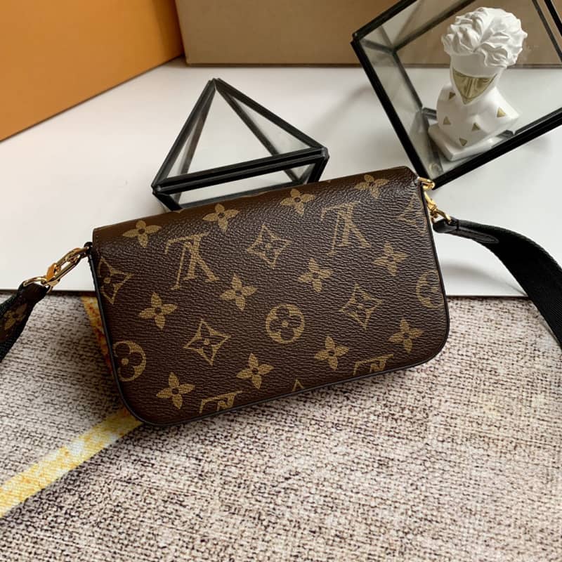 Louis Vuitton Monogram Multi Pochette Félicie Replica Shoulder Bag Green M80091