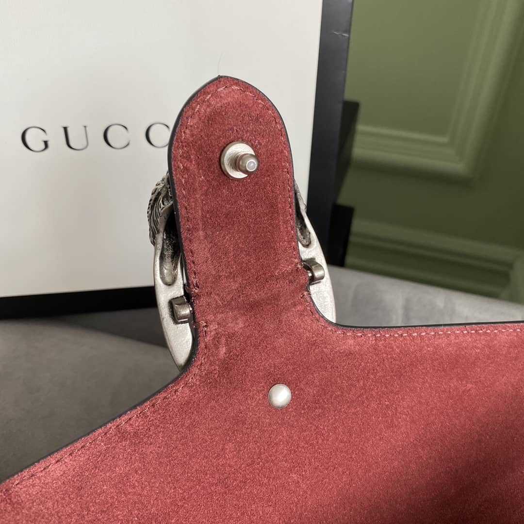 Gucci Dionysus Dupe GG Supreme Dionysus Chain Replica Shoulder Bag Brown 400249