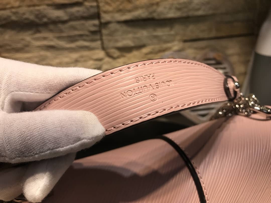 Louis Vuitton Replica Bags Twist PM Epi Leather Replicas Handbag Pink