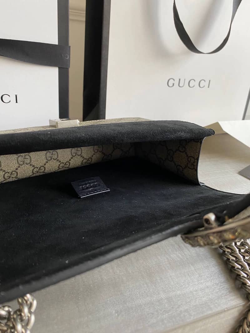 Gucci GG Dionysus Small Shoulder Bag Replica Black 499623