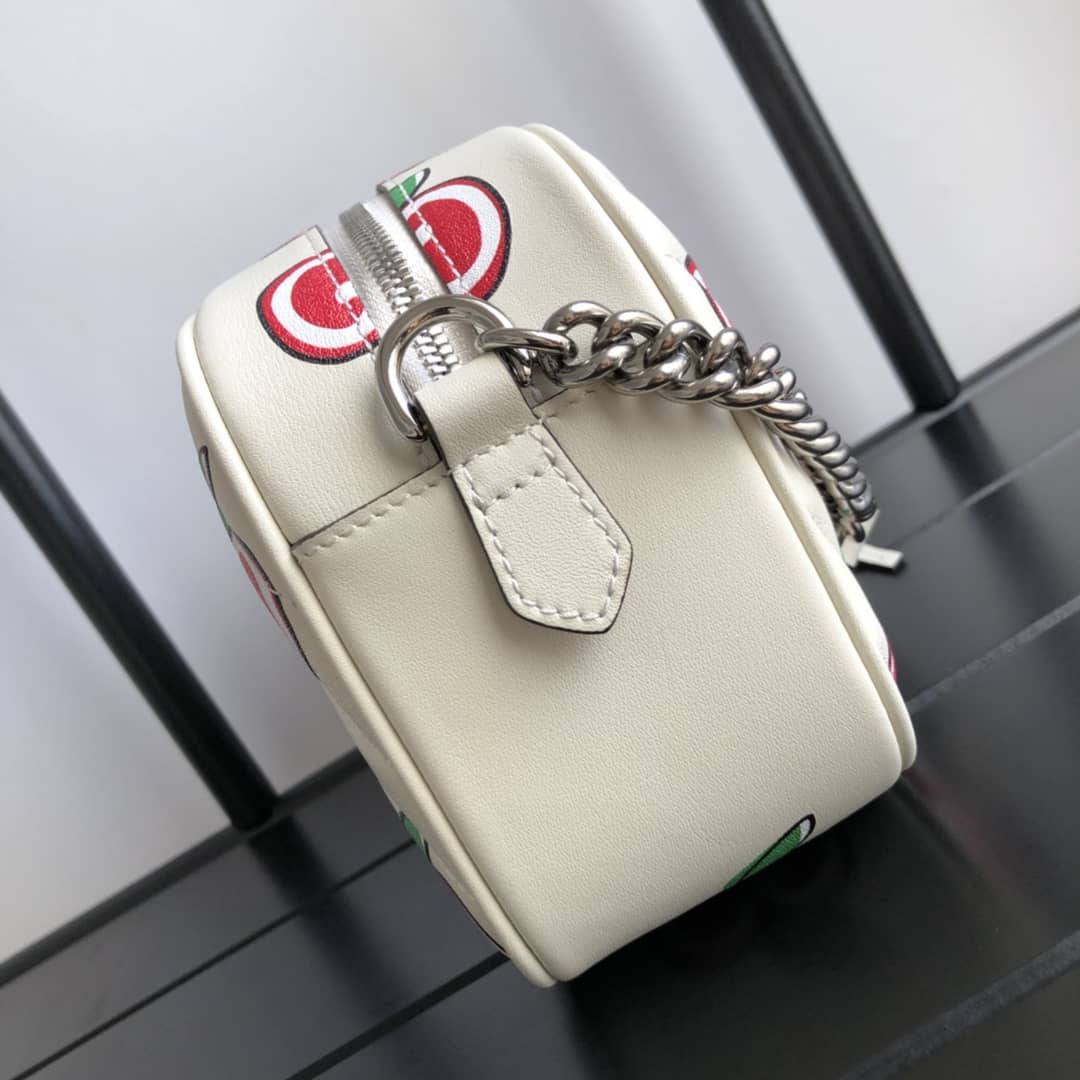Gucci Handbag Dupes Marmont Small Shoulder Handbag Camera Bag Replica White 447632